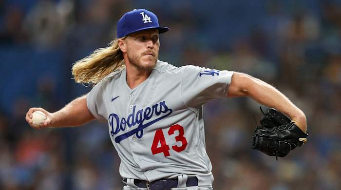 Los Angeles Dodgers starting pitcher Noah Syndergaard